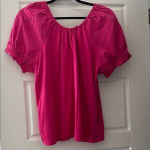 J. Crew Fuchsia Blouse